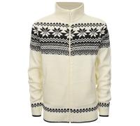 Brandit Norweger Strickjacke Weiß Größe XL