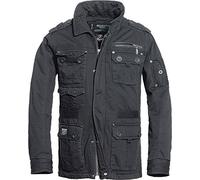 Brandit Platinum Vintage Männer Winterjacke schwarz S 100% Baumwolle Casual Wear