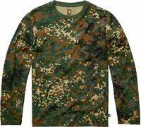 Brandit Langarm-Shirt Premium, Flecktarn, Größe M