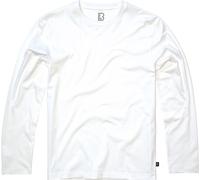 Brandit Langarmshirt Premium – 100% Baumwolle, Weiß – Herren 4XL