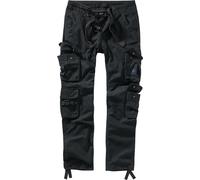Brandit Pure Slim Fit Pants, Farbe: Black, Größe: 4XL