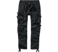 Brandit Pure Slim Fit Hose, schwarz, Größe S