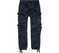 Brandit Hose Pure Slim Fit – 100% Baumwolle, Navy, Größe L