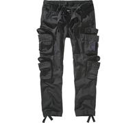 Brandit Stoffhose Pure Slim Fit Trouser, 100% Baumwolle, Relaxed Fit, Anthrazit, Größe 4XL