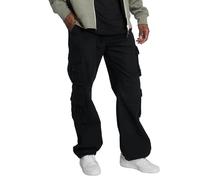 Brandit Cargohose Pure Vintage Pants Herren 100% Baumwolle lockerer Schnitt Schwarz Größe 5XL