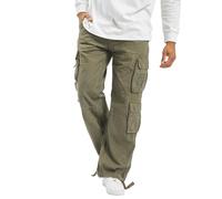 Brandit Pure Vintage Herren_Cargohose, 100% Baumwolle, locker sitzende | mehrere Utility-Taschen, verstellbarer Bund & Beinabschlüsse,strapazierfähige Hose im Military-Stil für den lässigen Alltag