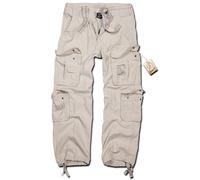 stylische Brandit Herren Jeans Reißverschluss mit Baumwolle Weiß M