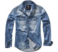 Brandit Riley Denim Cut Jeanshemd, Farbe denim blue