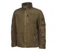 Brandit Ripstop Fleece Jacke, grün, Größe L