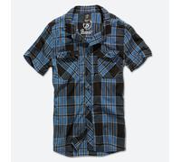 Brandit Hemd Roadstar Shirt Kurzarm Indigo kariert XXXL