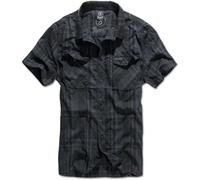 Brandit Roadstar Shirt Short Sleeve, Farbe: Black/Blue, Größe: XL