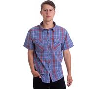 Brandit - Roadstar Red/Blue - Hemden Blau Small