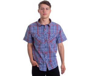 Brandit - Roadstar Red/Blue - Hemd - Blau - S - 100% Baumwolle Blau S