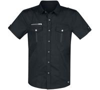 Brandit Rockstar Shirt T/C Kurzarmhemd schwarz in 5XL
