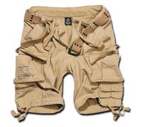Brandit Herren Cargo-Shorts Savage Vintage Beige 6XL – Loose Fit, 100% Baumwolle