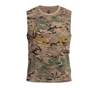 Brandit - Sleeveless Tank Top T-Shirt - Tactical Camo M