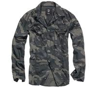 Brandit - Slim Fit Long Sleeve - Hemd - Dark Camo 3XL