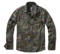 Brandit Slim Langarmhemd L Woodland