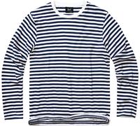 Brandit Stripe Jersey Langarmshirt, weiss-blau, Größe M für Männer