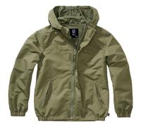 Brandit - Summer Windbreaker Frontzip - Jacke für Kinder - Olive Körpergröße 122-128 cm