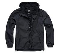 Brandit Summer Windbreaker Frontzip, RIPSTOP, Black, 3XL