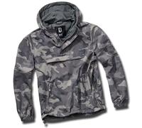 Brandit Summer Windbreaker US Version, Grey Camo, M