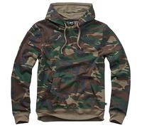 Brandit Sweathoody, Woodland, Größe XXL