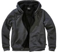 Brandit Sweatjacket Teddylining 5038 Black Melange-L