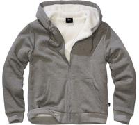 Brandit Sweatjacket Teddylining 5038 Dark Grey Melange-6XL