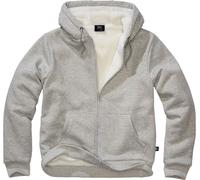 Brandit Sweatjacket Teddylining 5038 Grey Melange-6XL