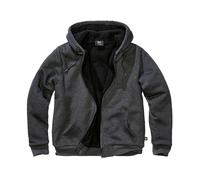 Brandit - Sweatjacket Teddylining Sweatshirt - Black Melange M