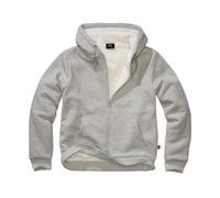 Brandit - Sweatjacket Teddylining Sweatshirt - Grey Melange S
