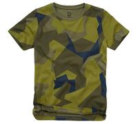 Brandit Kids T-Shirt Cotton swedish camo, Größe XL/158-164, Baumwolle