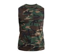 Brandit T-Shirt ärmellos Woodland Größe S