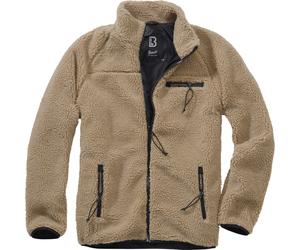 Brandit Teddy Fleece Jacke Übergangsjacke camel in M