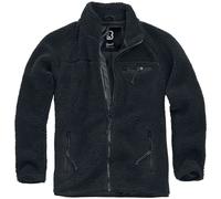 Brandit Teddy Fleece Jacke Übergangsjacke schwarz in XL