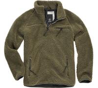 Brandit Teddy Fleece Troyer Sweatshirt oliv in S