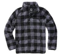 Brandit Teddy Fleecepullover Größe L Farbe Schwarz/Grau