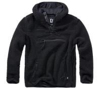 Brandit Pullover Teddyfleece Worker – Schwarz – Größe L