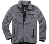 Brandit Teddyfleece Jacke, schwarz-grau, Größe 4XL