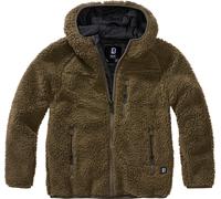 Brandit Teddyfleece Kinder Jacke, oliv, Größe 146-152