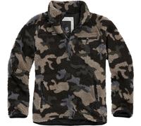 Brandit Pullover Teddyfleece Troyer Darkcamo Herren Größe L