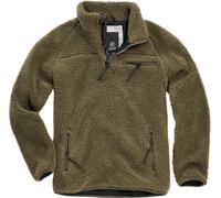 Brandit Teddyfleece Troyer Herren-Sweatshirt – oliv – Größe 5XL