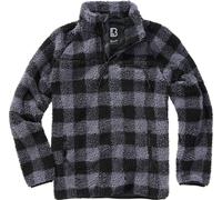 Brandit Teddyfleece-Troyer Herren Schwarz/Grau Gr. 5XL