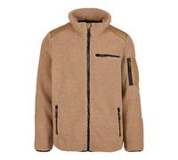 Allwetterjacke BRANDIT "Brandit Brandit Men Ramble Teddyfleece Jacket", Herren, Gr. XXL, braun (camel), 100% Polyester, unifarben, casual, normal, amerikanischer Ausschnitt, Langarm, Jacken (25298357-