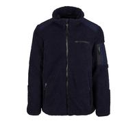 Allwetterjacke BRANDIT "Brandit Brandit Men Ramble Teddyfleece Jacket", Herren, Gr. M, blau (navy), 100% Polyester, unifarben, casual, normal, amerikanischer Ausschnitt, Langarm, Jacken (47982664-M) n