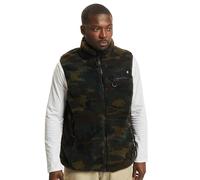 Brandit Teddyfleece Weste woodland, Größe 4XL, Herren, Synthetik