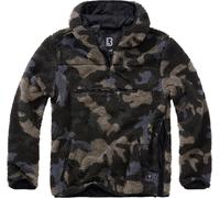 Brandit Teddyfleece Worker Pullover, Farbe: darkcamo, Größe: XXL