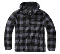 Brandit Teddyfleece Worker Pullover (Sale) black/grey, Größe M, Herren, Synthetik