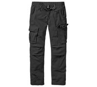 Brandit Texas Vintage Cargo Hose Slim (Sale) schwarz, Größe 7XL, Herren, Baumwolle